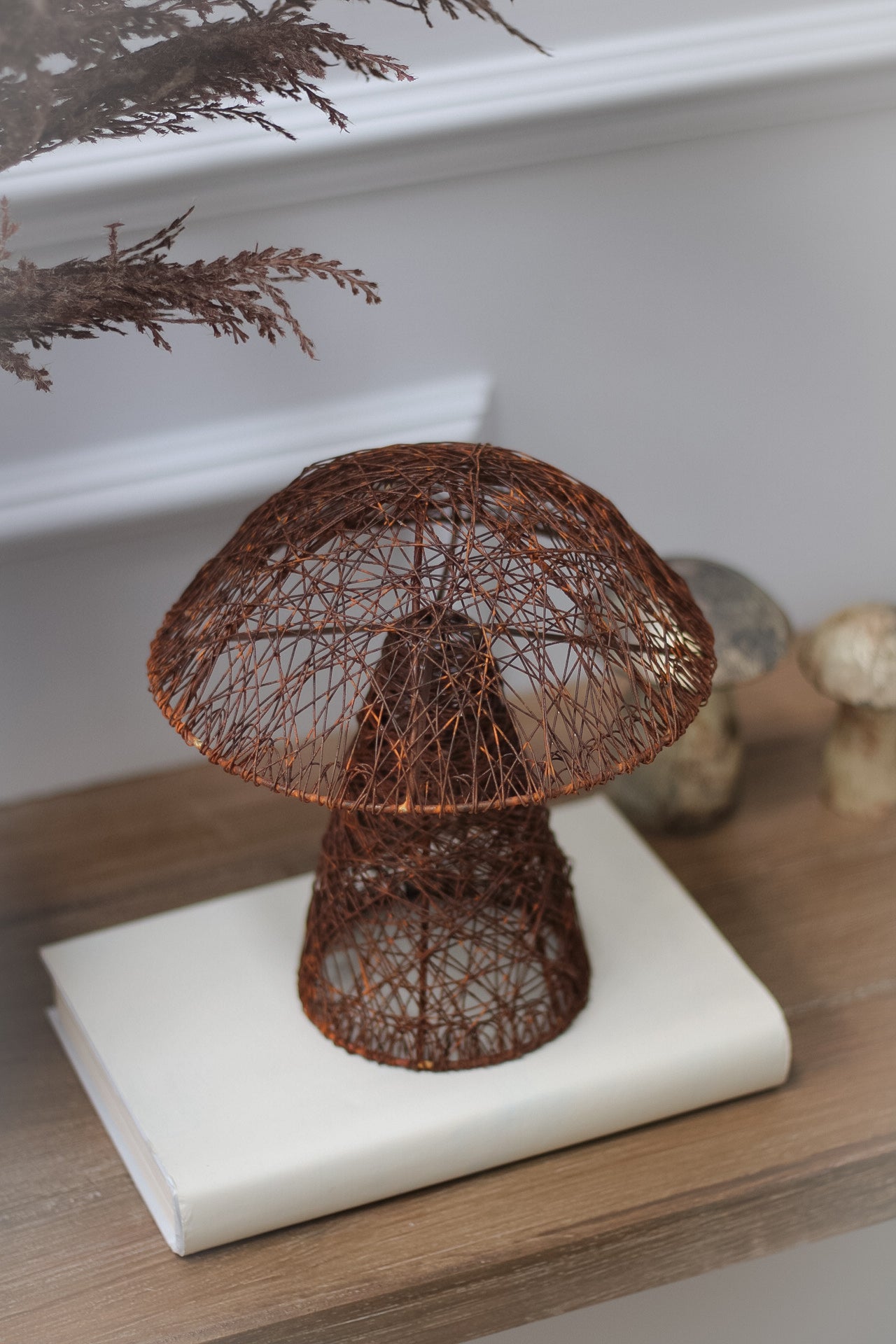 Rustic Decorative Iron Mushroom