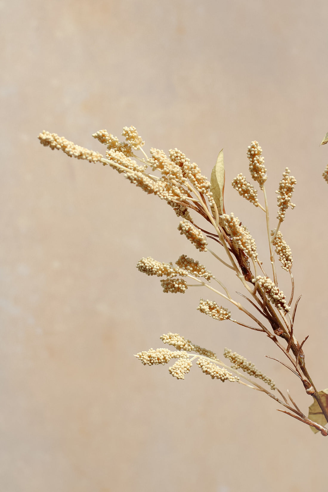 Faux Dried Grain Sorghum Spray