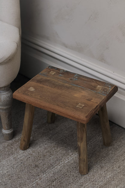 Reclaimed Wooden Stool