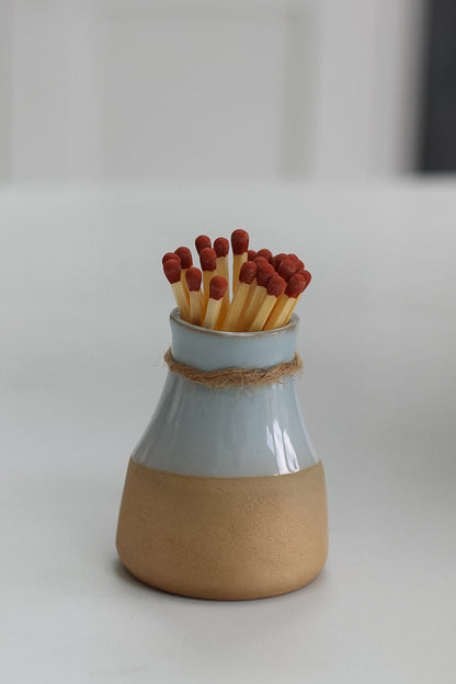 Eggshell Ceramic Milk Bottle Match Striker