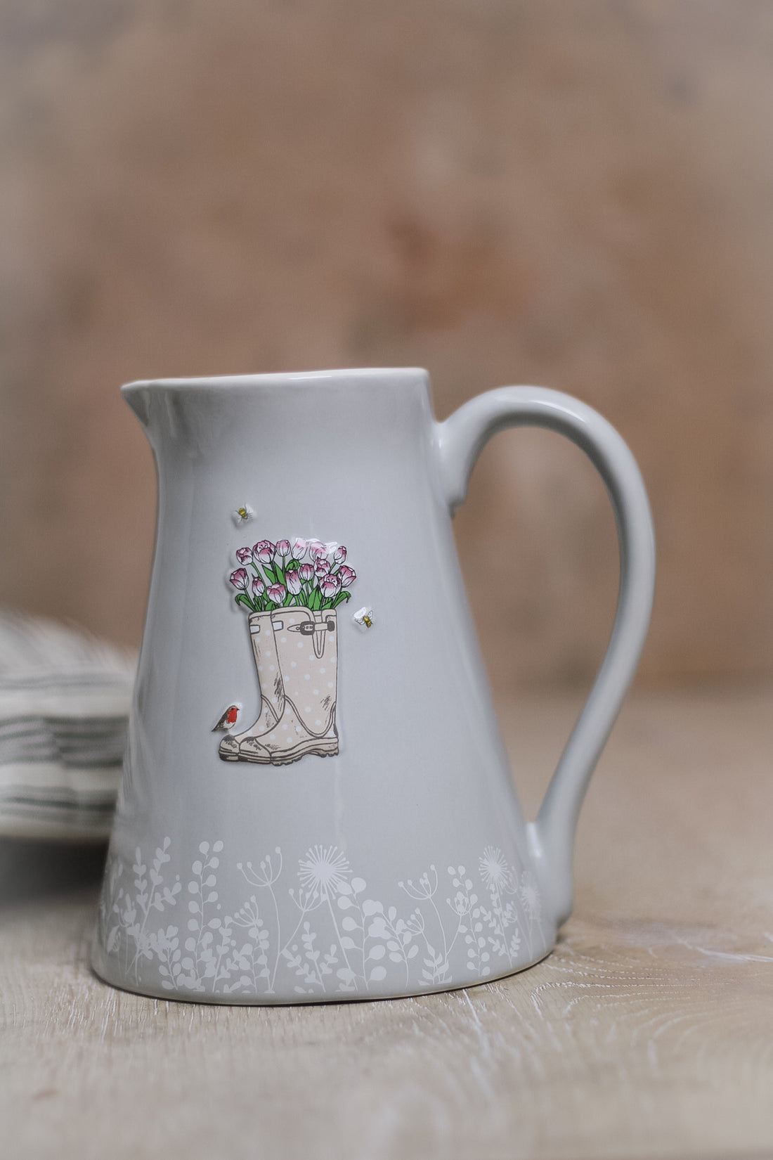 Wildflower Wellies Stoneware Jug