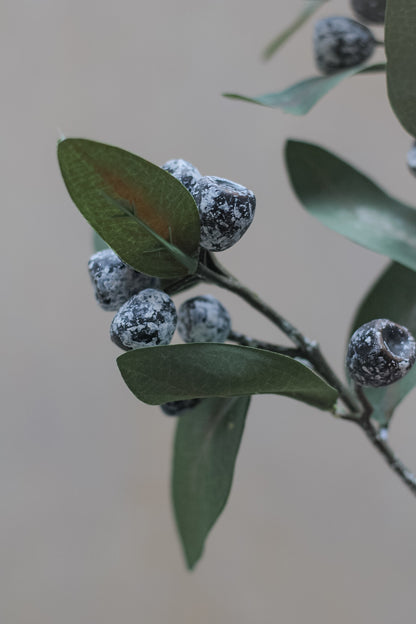 Faux Natural Eucalyptus Berry Spray