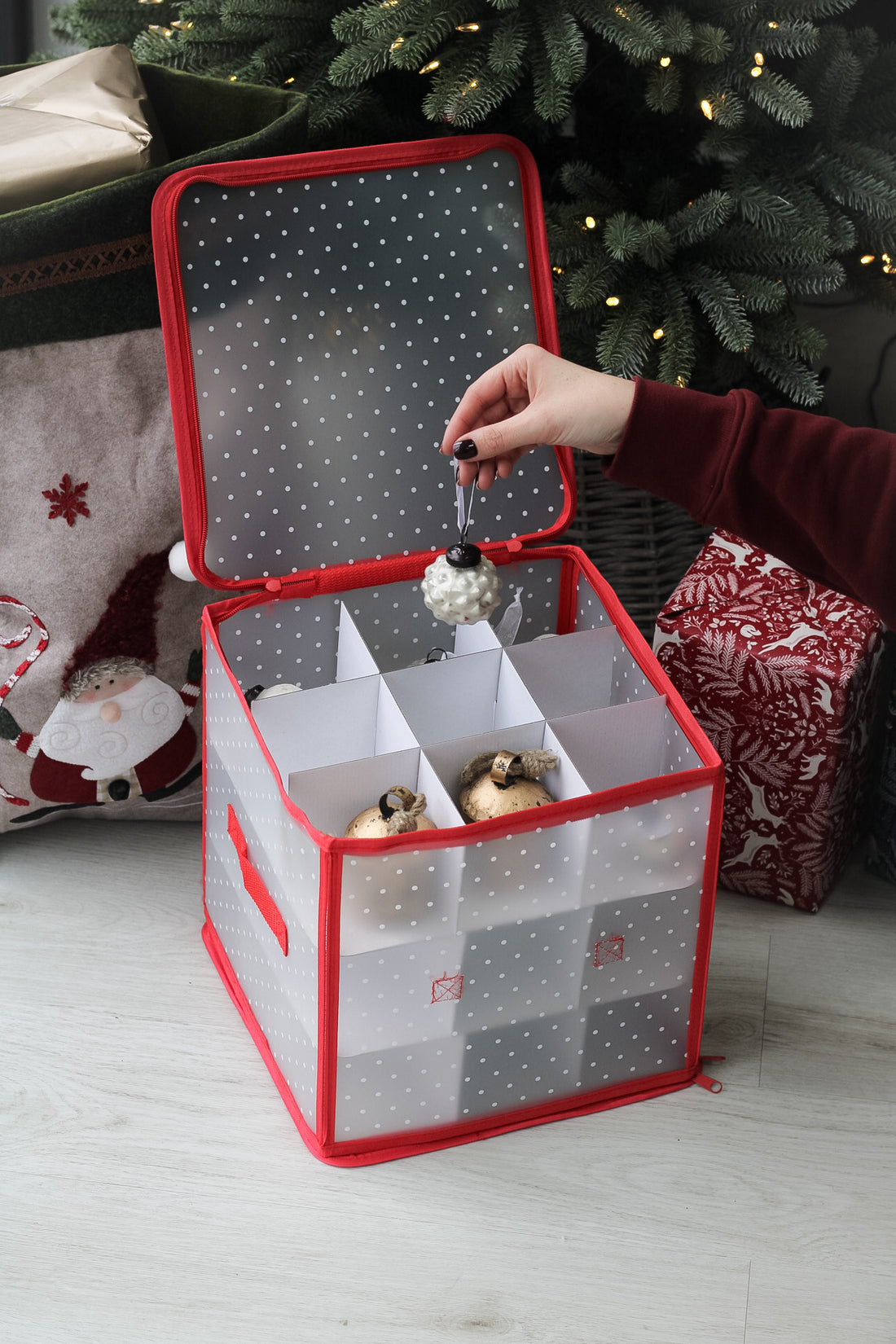 Christmas bauble storage box