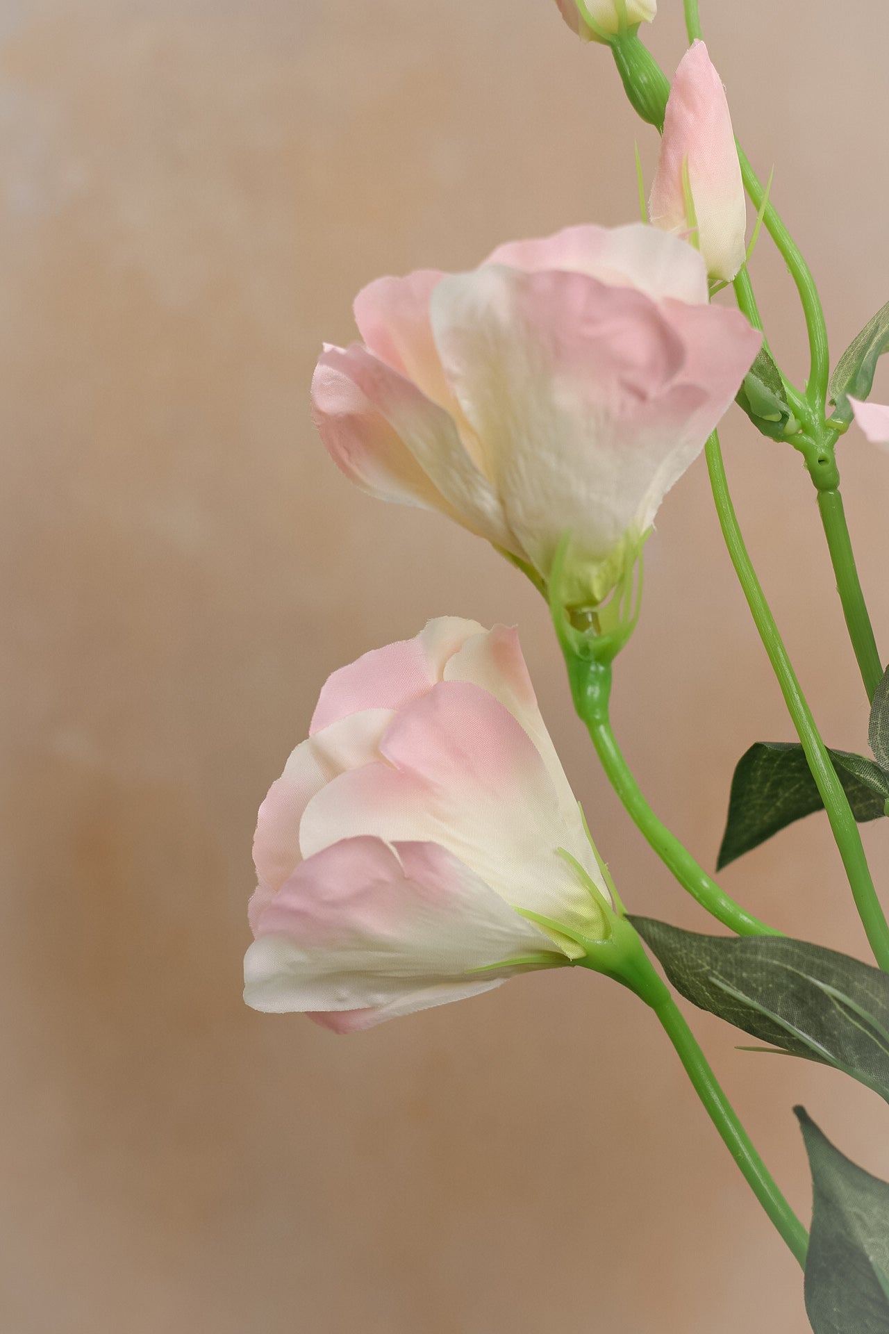 Faux Pale Pink Lisianthus Spray