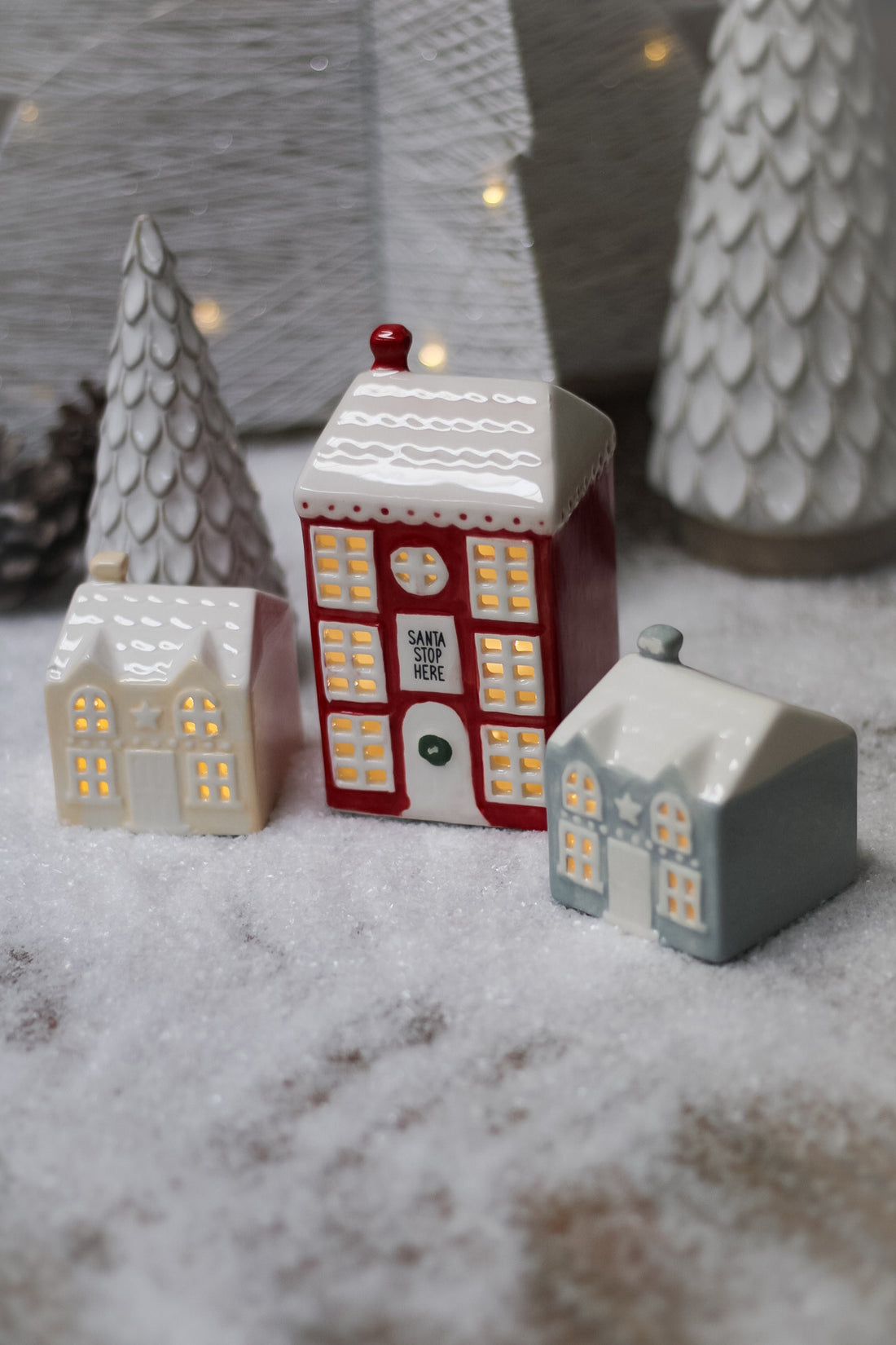 LED Christmas Houses | Set of 3