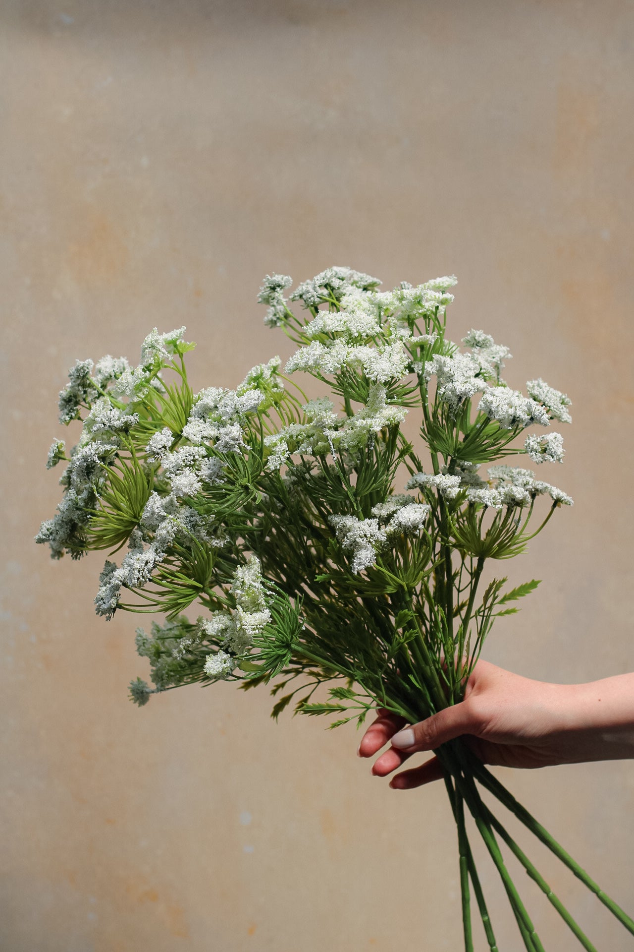 Faux cow parsley spray - artificial flowers