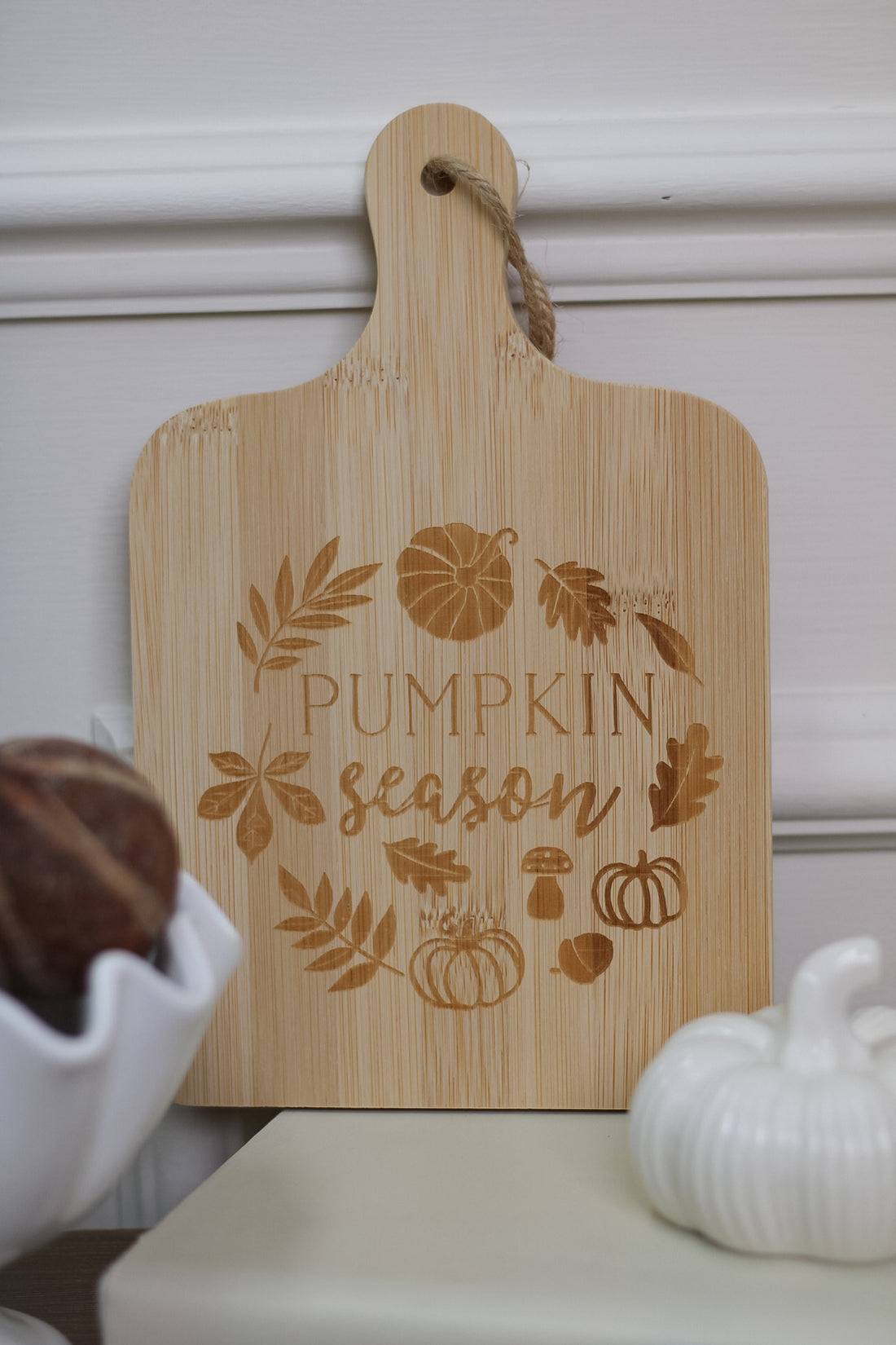 Pumpkin Season Bamboo Serving Board