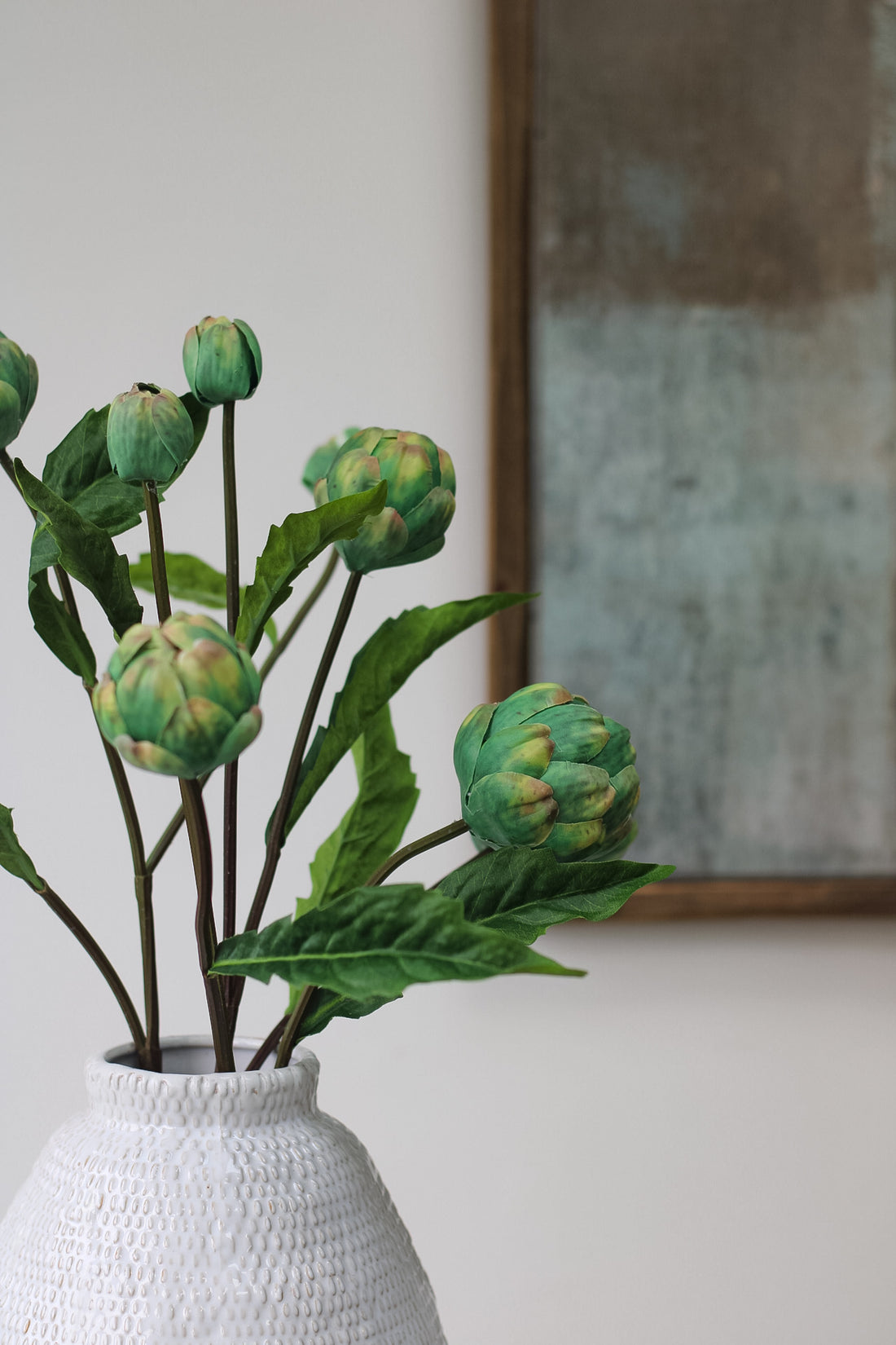 Faux Artichoke Spray for elegant timeless home decor