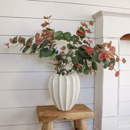 Faux Blush Eucalyptus Stem