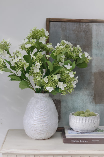 Faux Cream Viburnum Spray