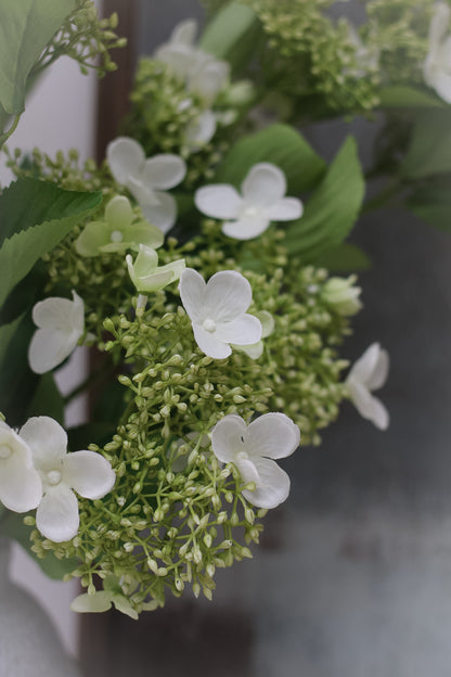 Faux Cream Viburnum Spray