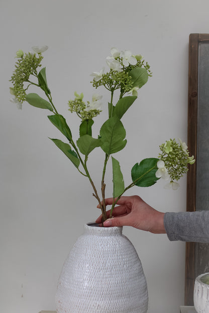 Faux Cream Viburnum Spray