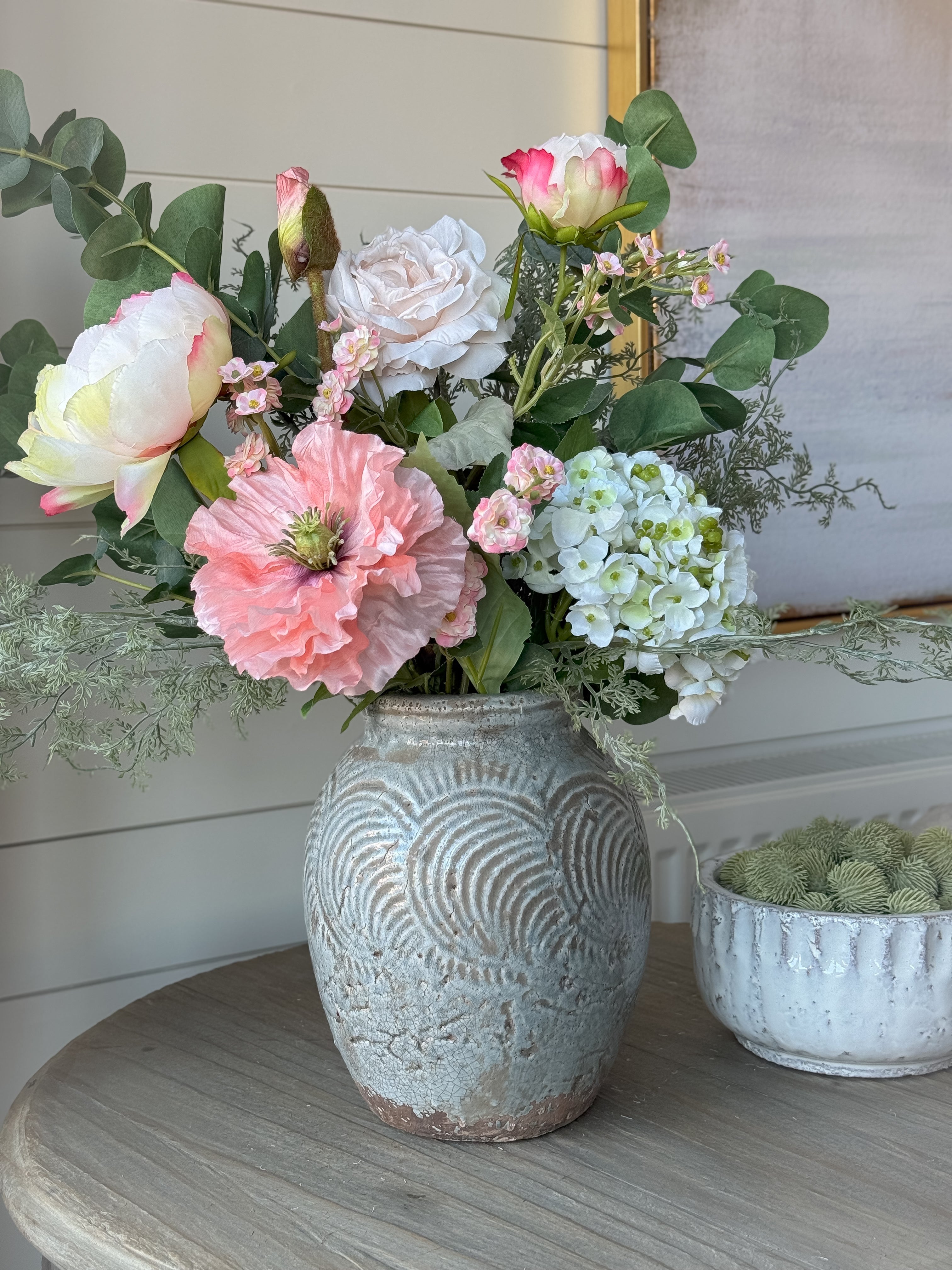 Faux Early Spring Floral Arrangement