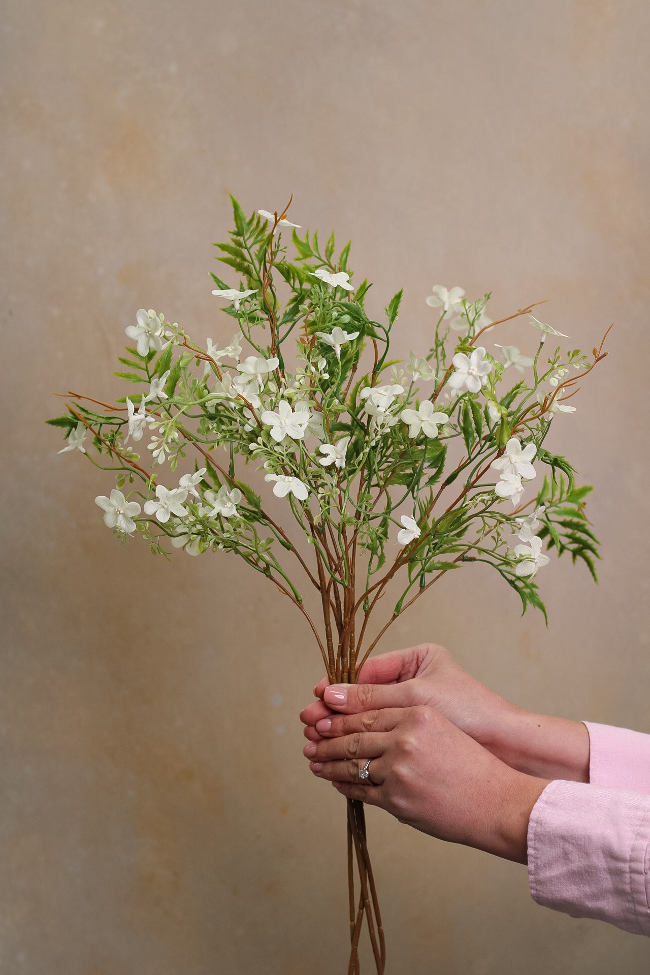 Faux Italian White Bell Flowers