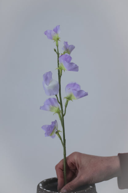 Faux Lilac Sweet Pea Stem