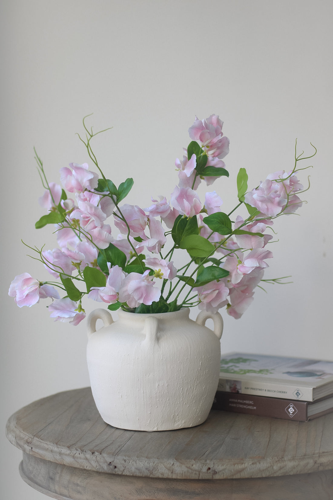 Faux Pale Pink Sweetpea Stem