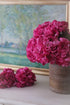 Faux Pink Dried Ruffle Hydrangea