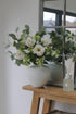 Faux Poppy and Viburnum with Eucalyptus Arrangement