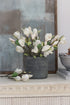 Faux White Magnolia Stem for elegant home decor