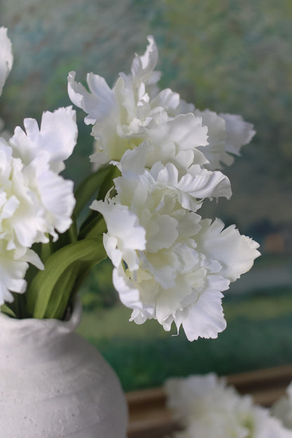 Faux White Parrot Tulip