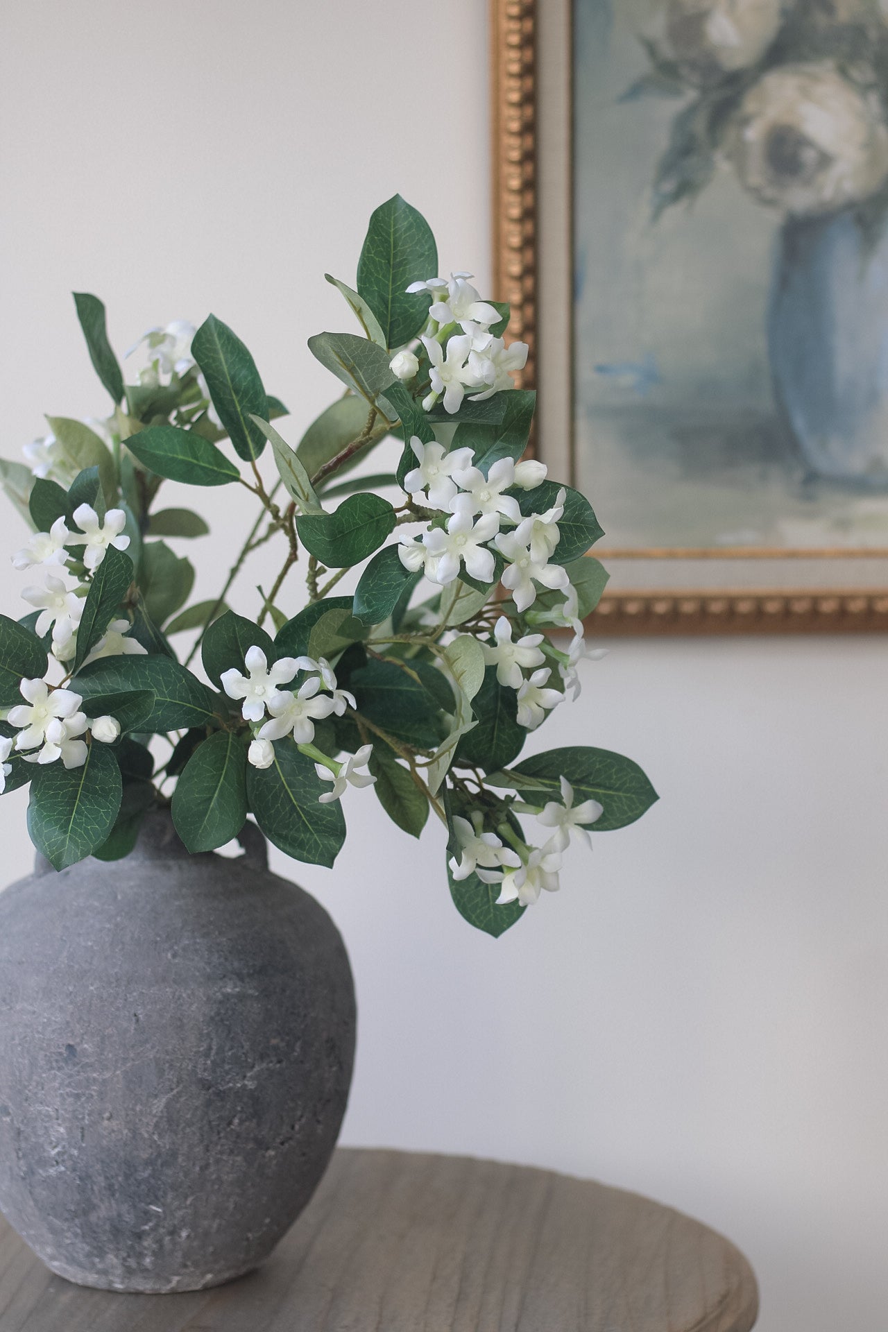 Faux White Stephanotis Stem