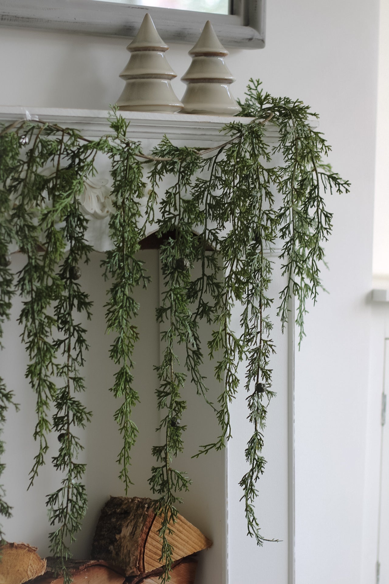 Faux Woodland Cedar Garland