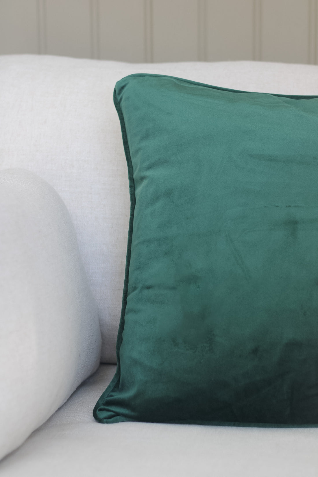 Forest Green Velvet Square Cushion for luxury home decor