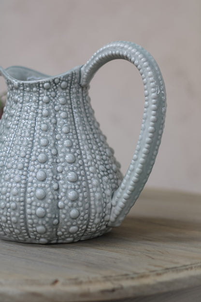 Grey Porcelain Sea Urchin Jug