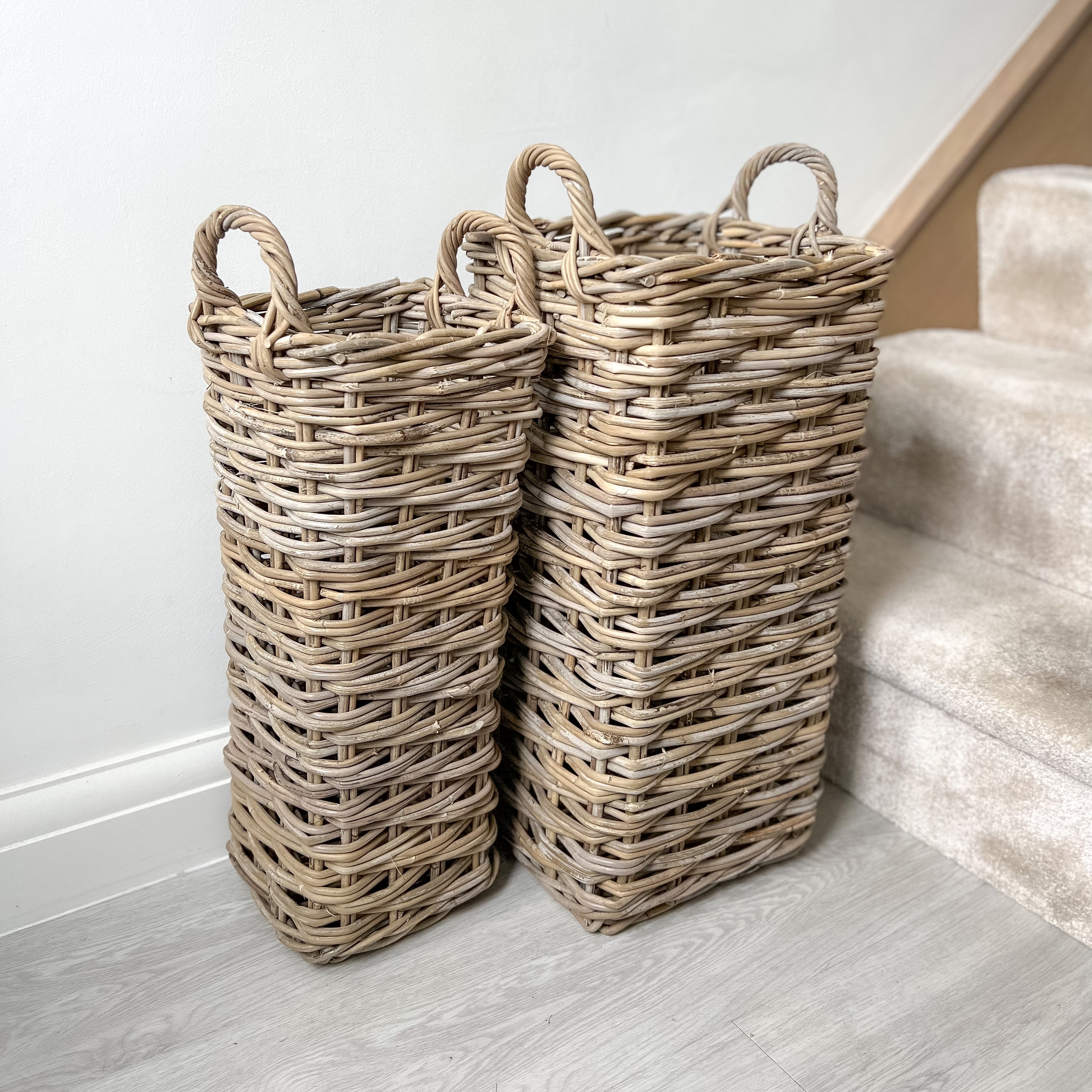 pair of umbrella baskets