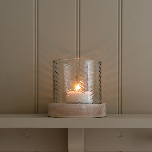 Herringbone Hurricane Lantern