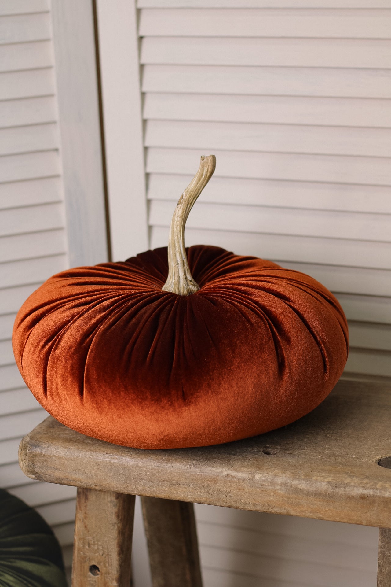 Large Luxury Velvet Pumpkin