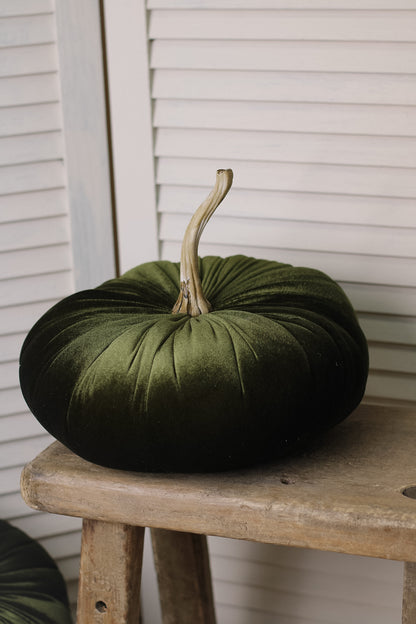 Large Luxury Velvet Pumpkin