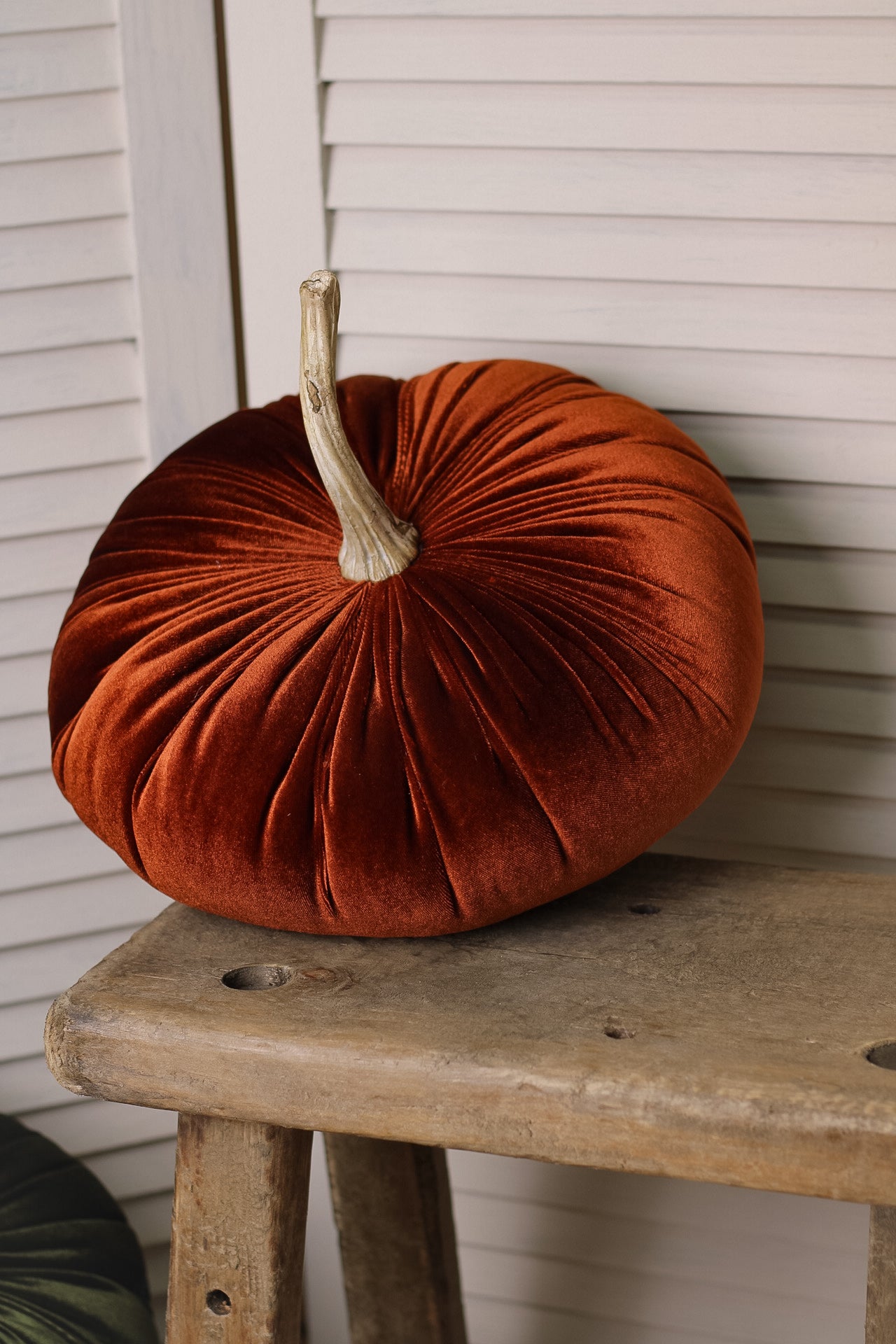 Large Luxury Velvet Pumpkin