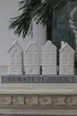 Large White Ceramic Winter Town Houses