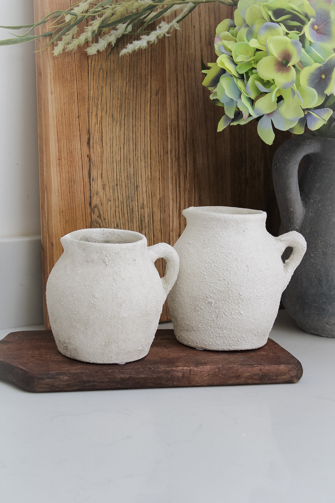 Merton White Textured Jug