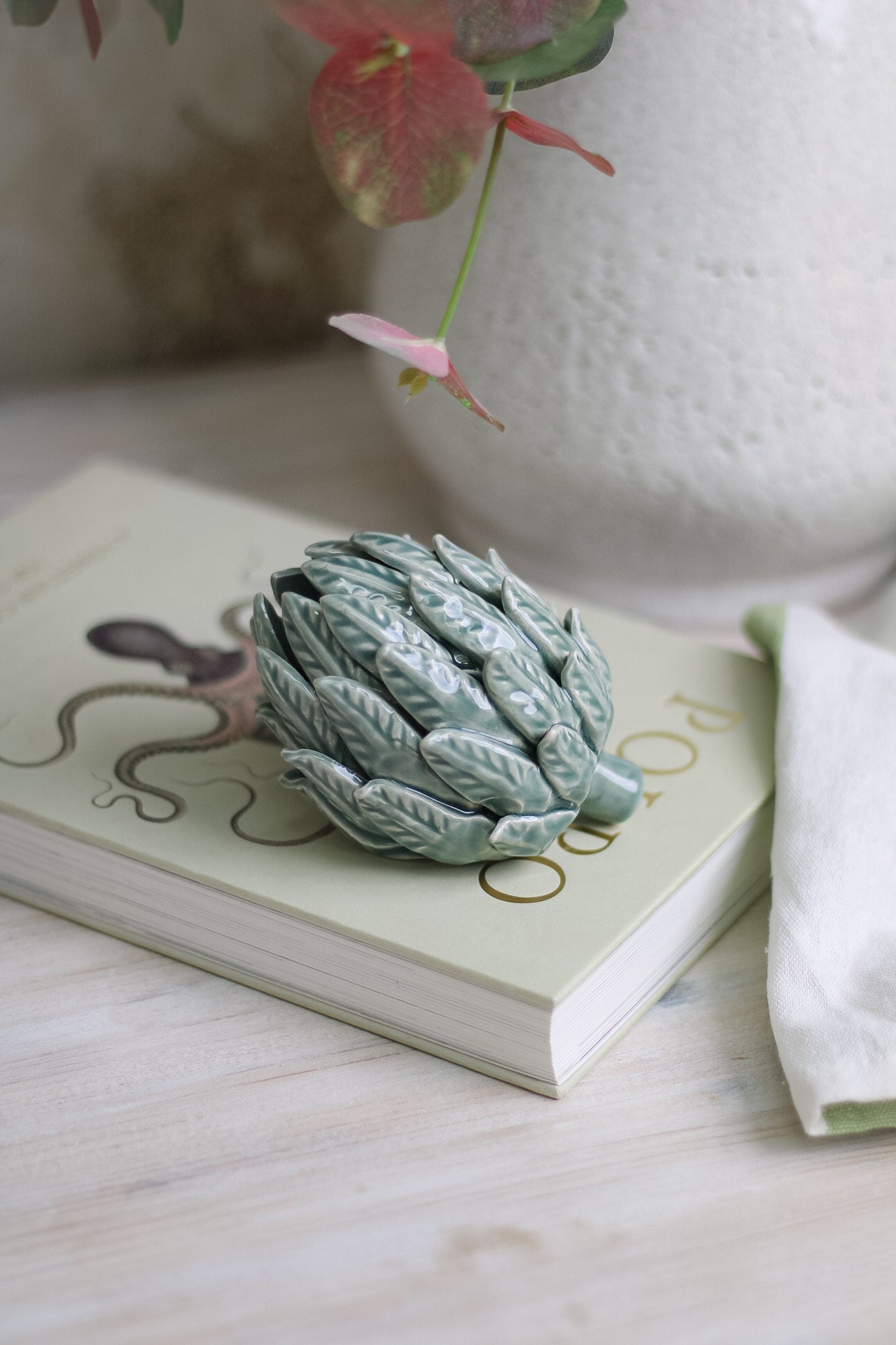 Mint Ceramic Artichoke