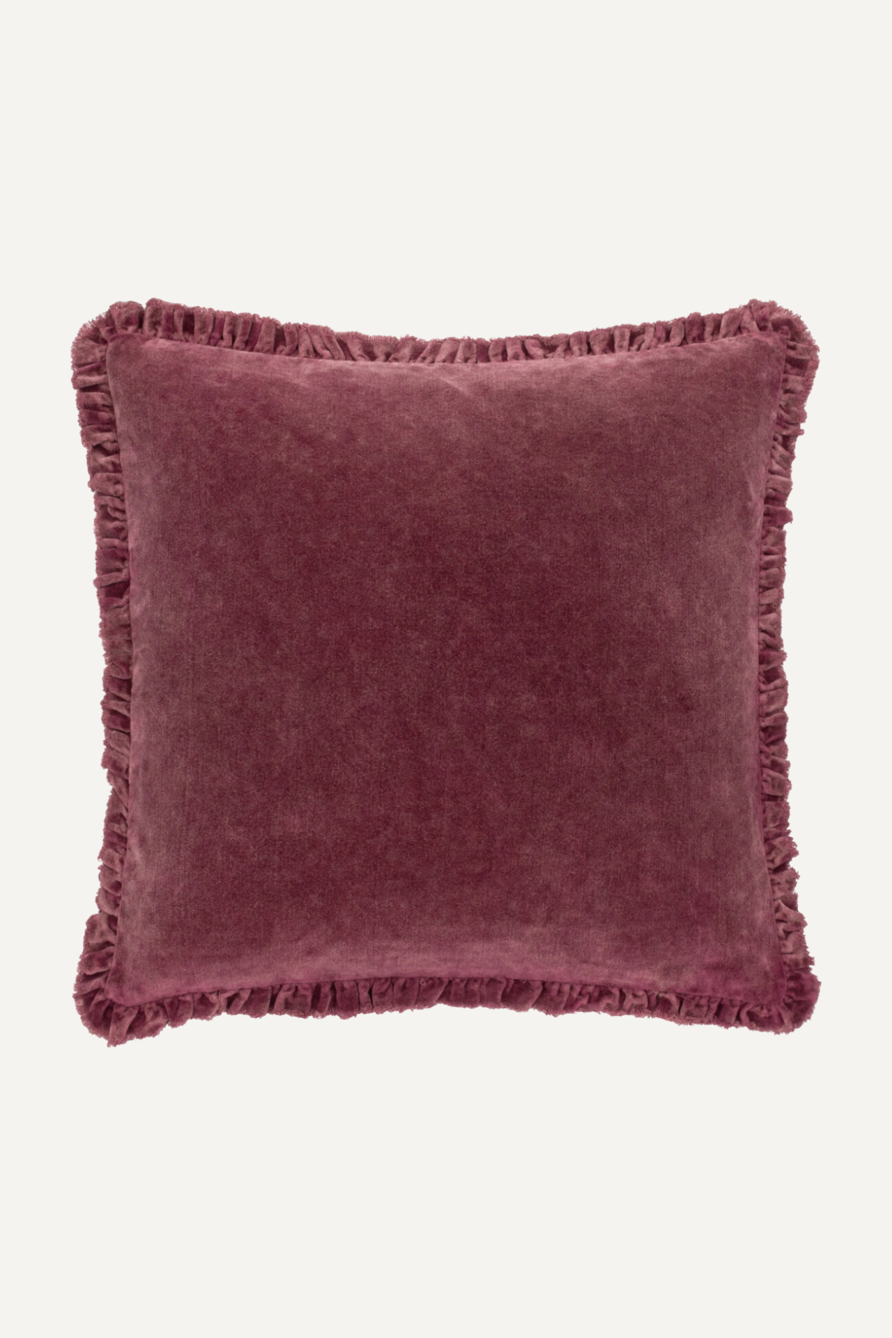 Mulberry Washed Cotton Velvet Cushion 001