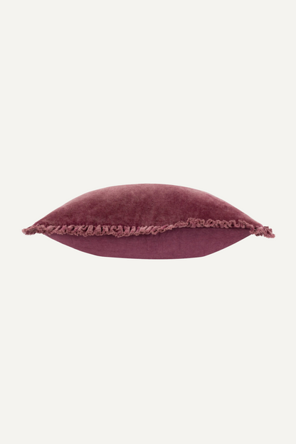 Mulberry Washed Cotton Velvet Cushion 002