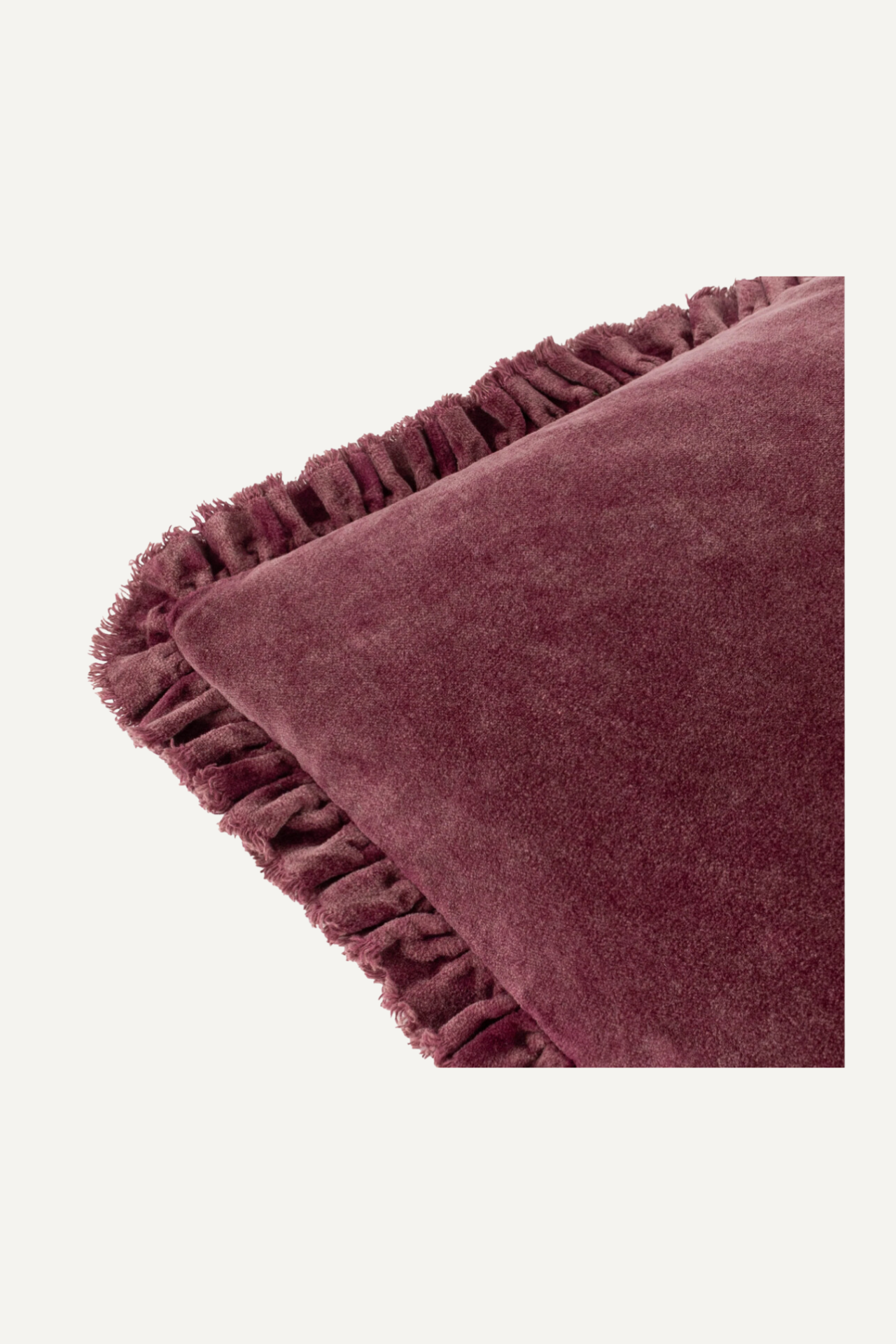 Mulberry Washed Cotton Velvet Cushion 003