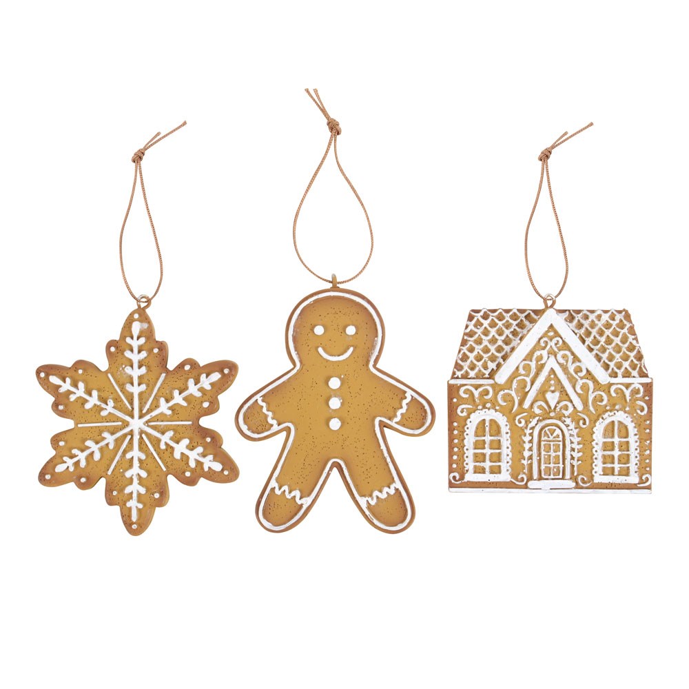 Gingerbread Tree Hangers | Set of 3