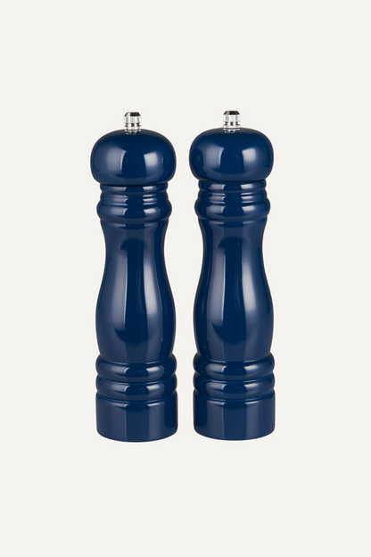 Navy Wooden Salt and Pepper Mills