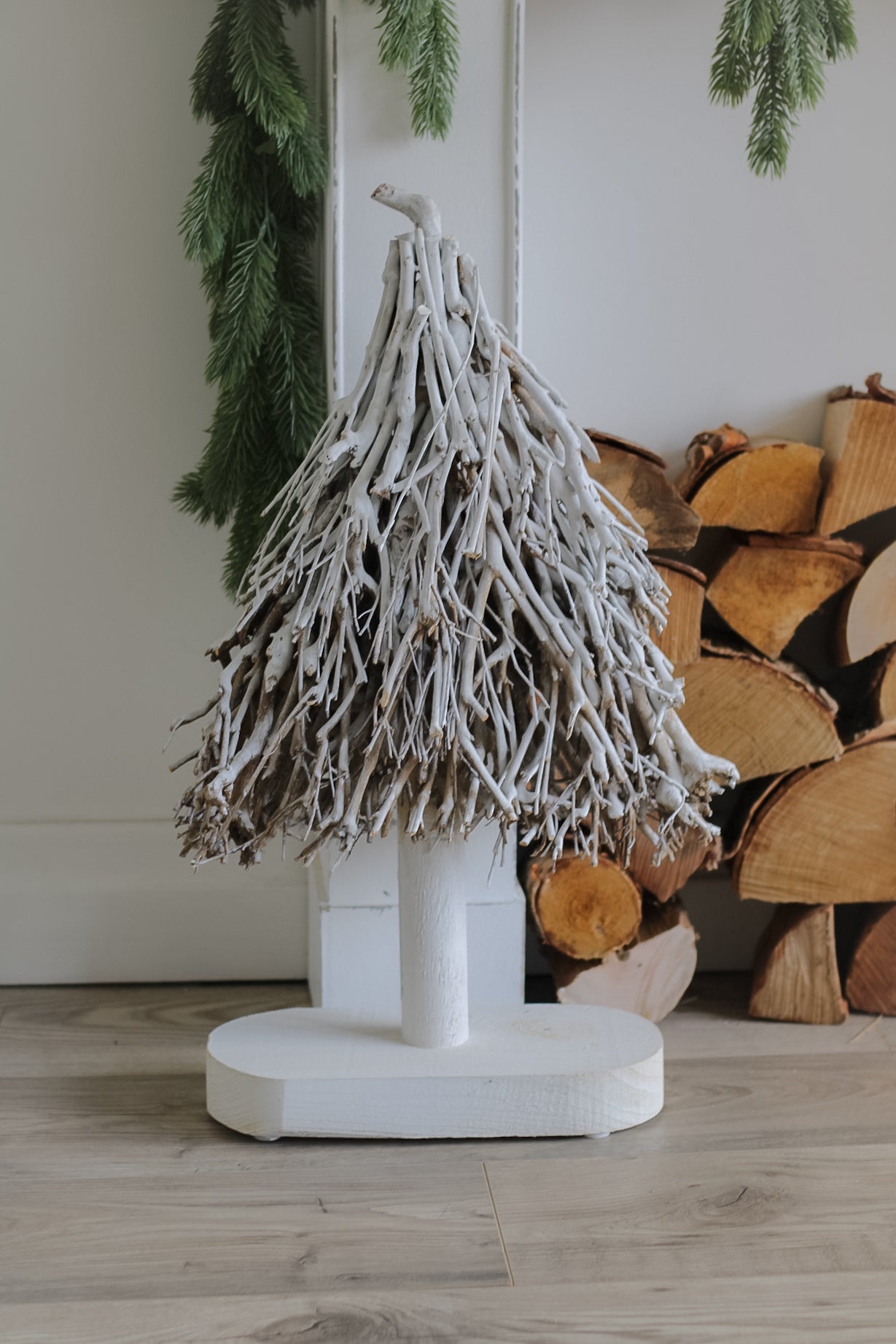 Nordic Rustic Standing Twig Tree