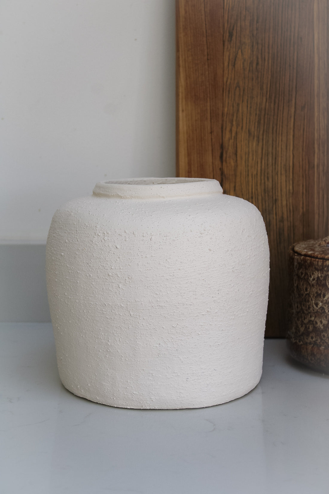 Oldfield White Textured Ceramic Vase