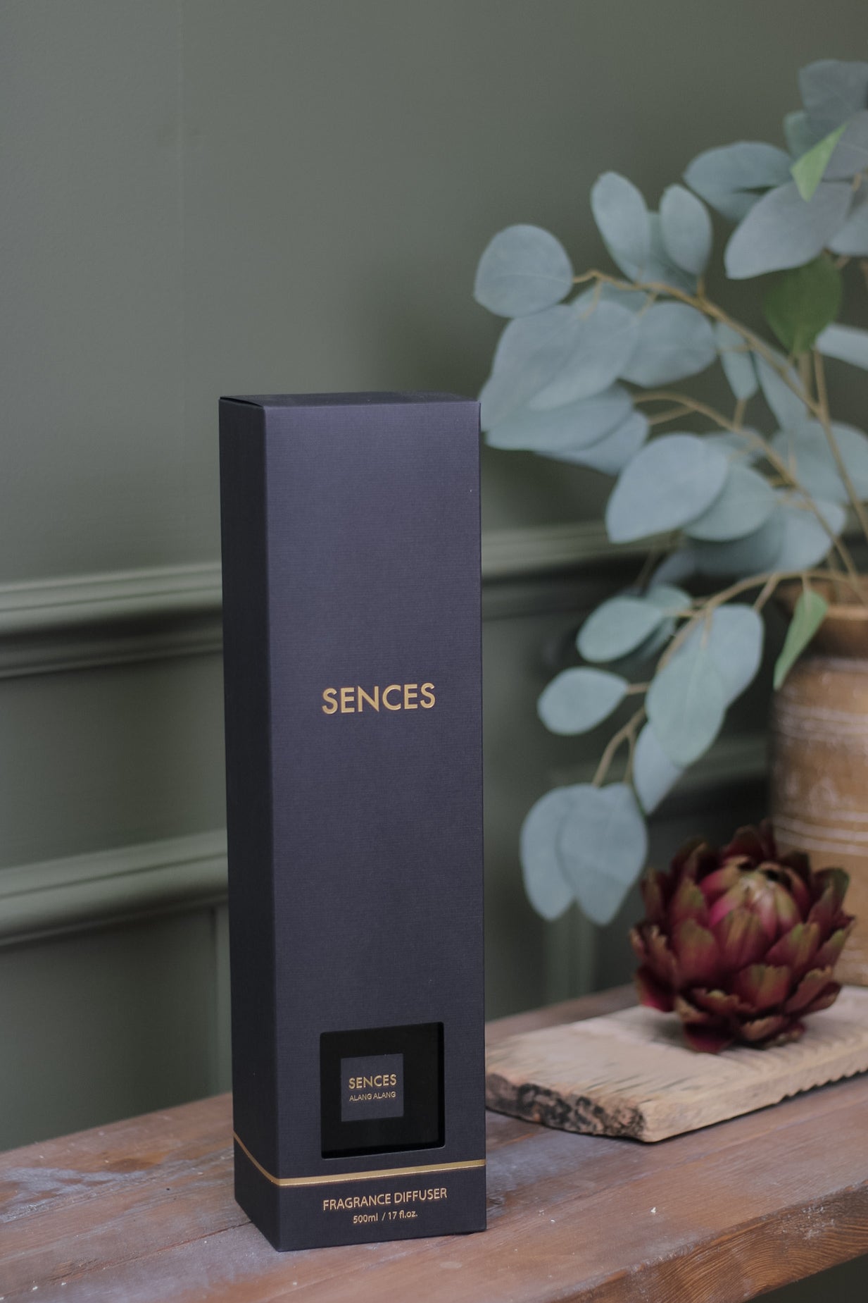 Onyx Sences Alang Alang Reed Diffuser in its original packaging