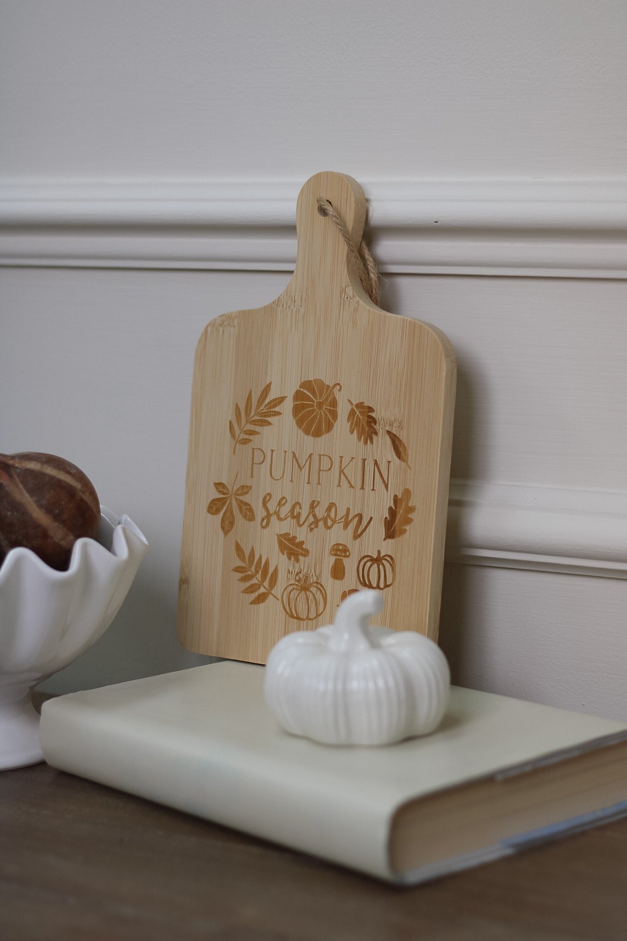 Pumpkin Season Bamboo Serving Board