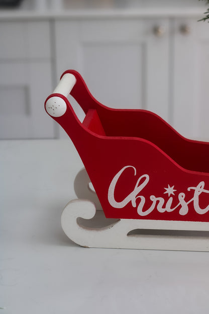 Red and White Christmas Sleigh