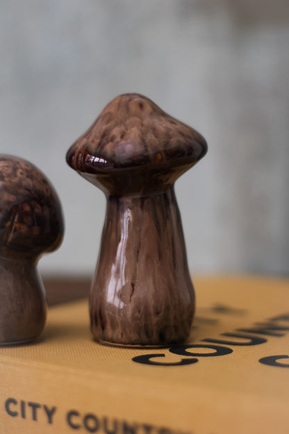 Rich Brown Porcelain Mushrooms 003