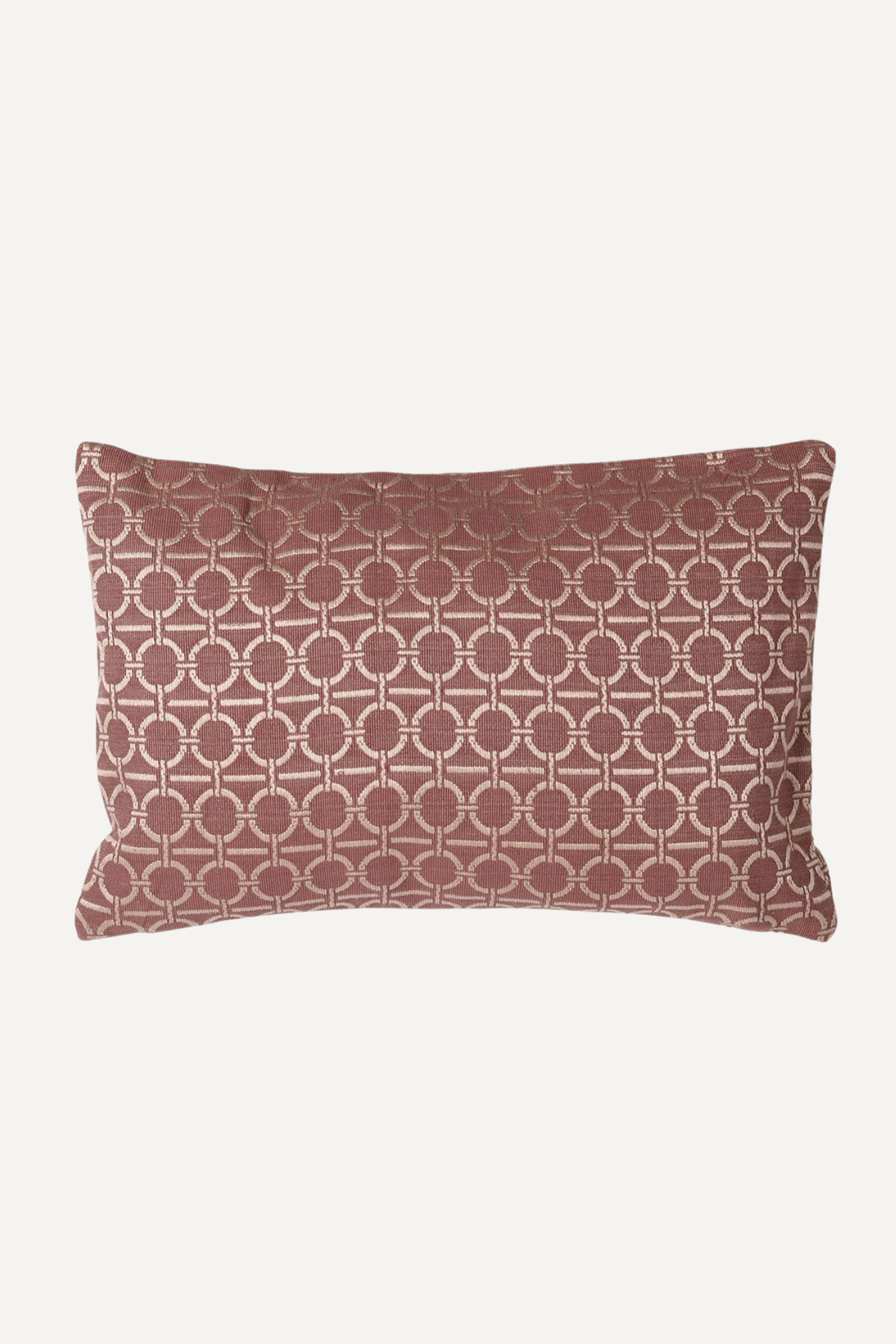 Rust Round Link Cushion Cover