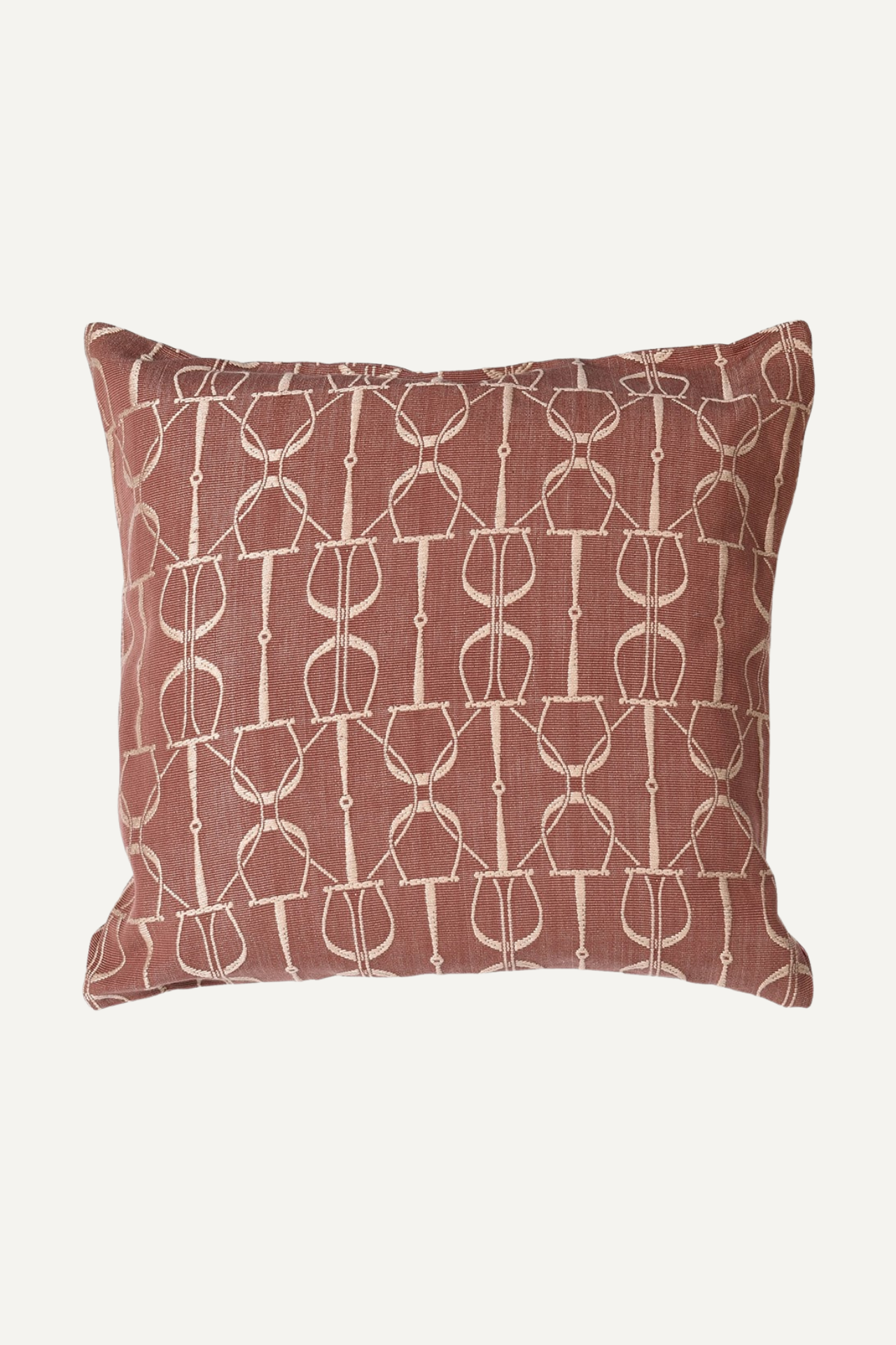 Rust Stirrup Cushion Cover