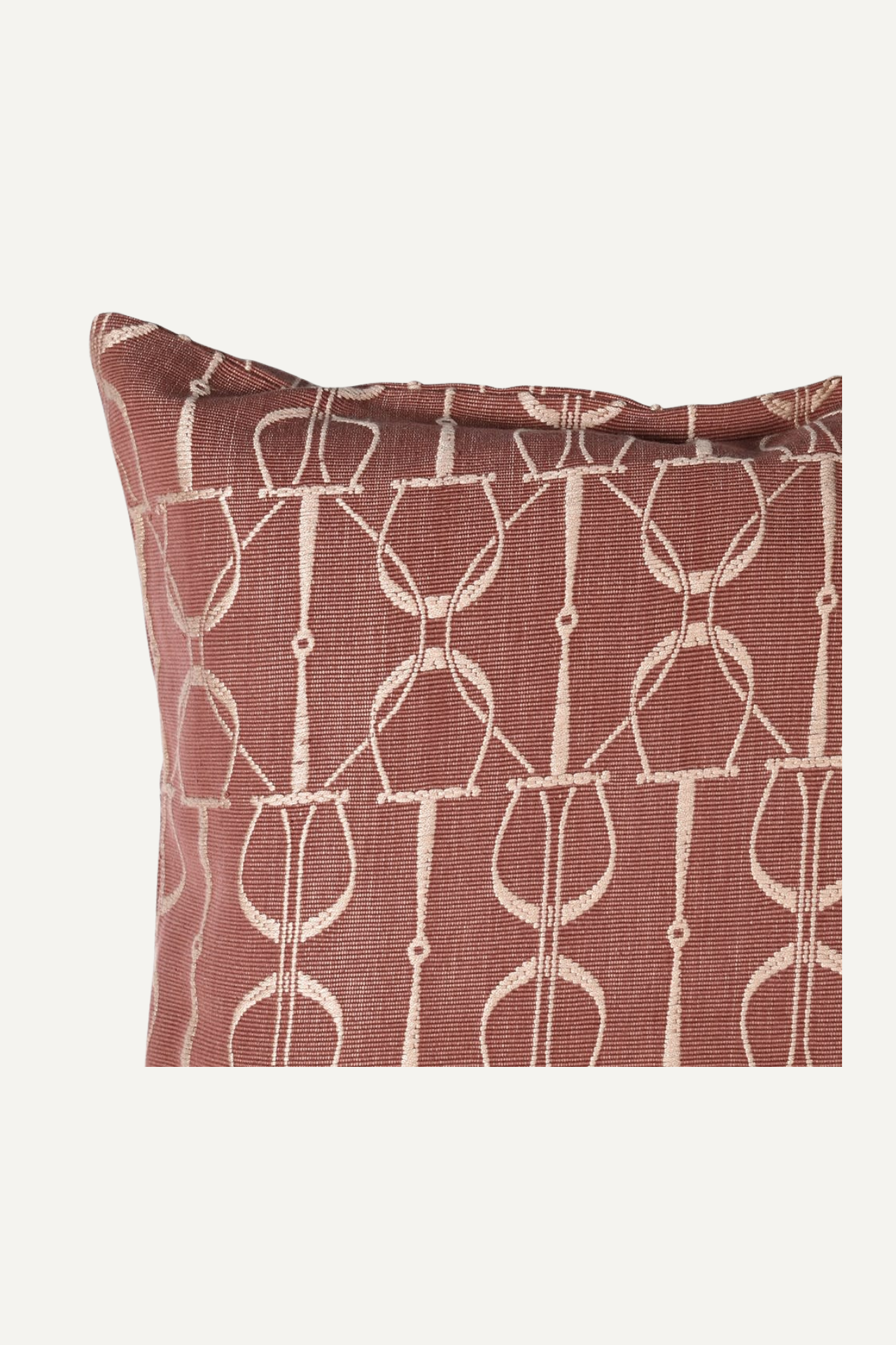 Rust Stirrup Cushion Cover